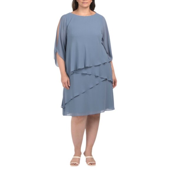 MARINA Plus Chiffon Dress - Picture 1 of 2